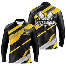 Load image into Gallery viewer, Custom Men'S Pickleball Polo Shirts For Men, Outdoor Pickleball Outfits For Players | Yellow IPHW6929