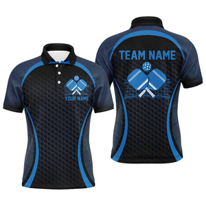 Custom Blue Pickleball Shirts For Men, Men'S Pickleball Outfit Pickleball Team Shirts IPHW7442