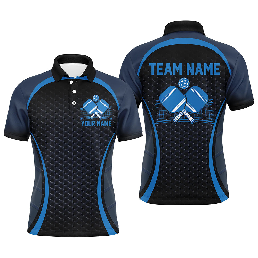 Custom Blue Pickleball Shirts For Men, Men'S Pickleball Outfit Pickleball Team Shirts IPHW7442