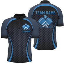 Load image into Gallery viewer, Custom Blue Pickleball Shirts For Men, Men&#39;S Pickleball Outfit Pickleball Team Shirts IPHW7442