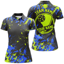 Load image into Gallery viewer, Blue And Green Custom Pickleball Team Shirts For Women, Pickleball Polo Shirts Team Uniform IPHW7444