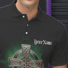 Load image into Gallery viewer, Custom Celtic Cross Faith Bowling Polo Team Shirts For Men, Bowlers Outfits IPHW8574