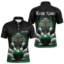 Load image into Gallery viewer, Custom Celtic Cross Faith Bowling Polo Team Shirts For Men, Bowlers Outfits IPHW8574