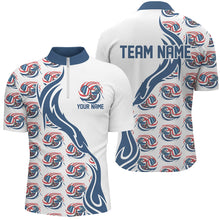 Load image into Gallery viewer, Custom American Flag Patriotic Pickleball Polo Shirts For Men, Us Flag Pickleball Jerseys IPHW6937