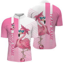 Load image into Gallery viewer, Cute Funny Pink Flamingo Custom Bowling Shirts For Men,  Slay Bowling Team Uniform Outfits IPHW7731