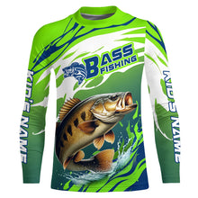 Load image into Gallery viewer, Smallmouth Bass Fishing Custom Fishing Shirts, Bass Fishing Tournament Shirts Fishing Jerseys IPHW7185