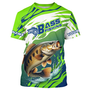 Smallmouth Bass Fishing Custom Fishing Shirts, Bass Fishing Tournament Shirts Fishing Jerseys IPHW7185