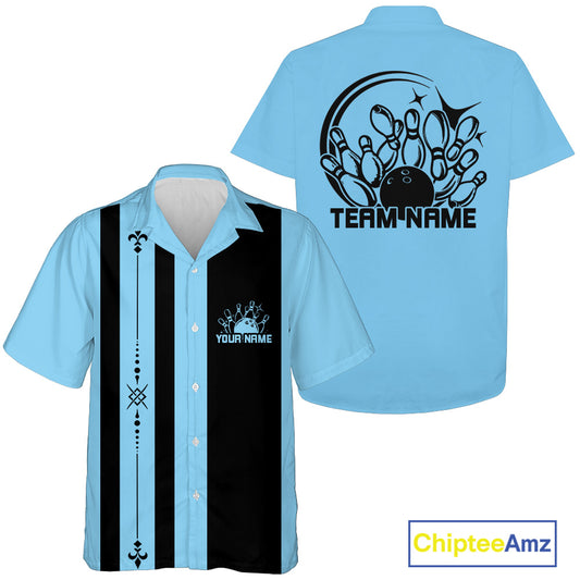 Personalized Casual Retro Bowling Team Players Matching Shirt, Bowlers Uniform IPHW12223