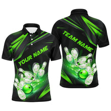 Load image into Gallery viewer, Custom Bowling Jerseys, Customize Green Bowling Shirts For Men, Team Bowling Uniform IPHW6985