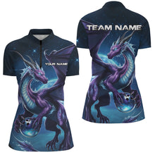 Load image into Gallery viewer, Custom Dragon Bowling Shirts For Women, Dragon Bowling Team Shirt Bowlers Outfit IPHW7521