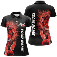 Load image into Gallery viewer, Red Lion Custom Bowling Short Sleeve Shirts For Women, Lion Bowling Team Shirt  Outfits IPHW7528