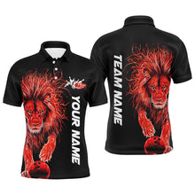 Load image into Gallery viewer, Red Lion Custom Bowling Short Sleeve Shirts For Men, Lion Bowling Team Shirt Bowler Outfits IPHW7528