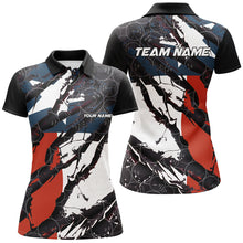 Load image into Gallery viewer, Texas Flag Custom Bowling Team Shirts For Women, Patriotic Bowling Team Jerseys IPHW6486