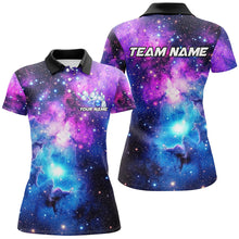 Load image into Gallery viewer, Custom Galaxy Bowling Shirts For Women, Bowling Team Shirts Bowlers Outfits IPHW7545