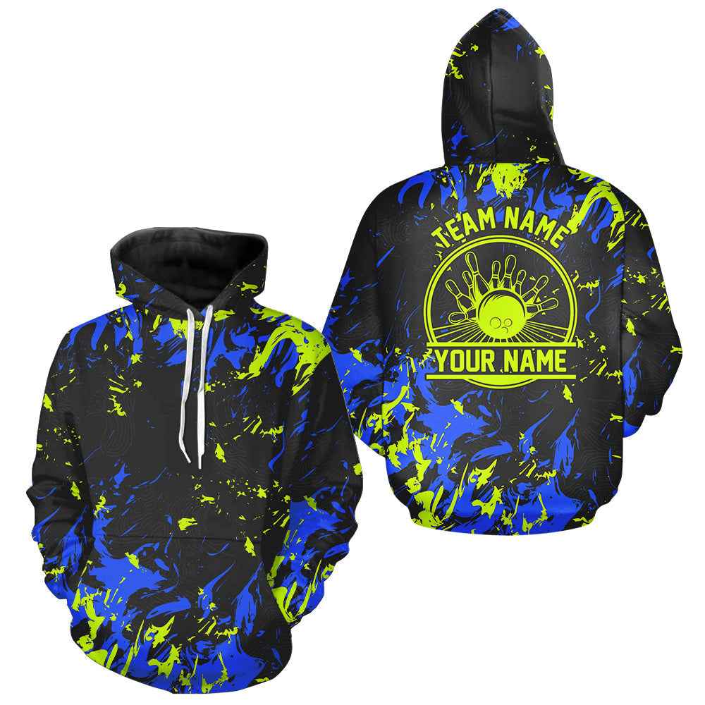 Personalized Bowling Hoodie Shirts For Men And Women, Bowling Balls And Pins Bowling Team Shirts IPHW4316