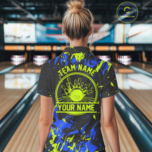 Load image into Gallery viewer, Personalized Bowling Shirts For Women, Bowling Balls And Pins Bowling Team Shirts IPHW4316