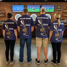 Load image into Gallery viewer, Custom Wisconsin State Flag Silver Dart Steel Tip Dart Men Polo Shirt, Dart Team Jerseys IPHW10560
