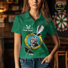 Load image into Gallery viewer, Custom Washington State Flag Silver Dart Steel Tip Dart Women Polo Shirt, Dart Team Jerseys IPHW10569