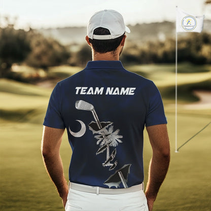 Custom South Carolina State Flag Golf Club Golf Team Shirt For Men, SC Golfer Outfits IPHW10584