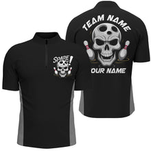 Load image into Gallery viewer, Custom Skull Bowling Shirts For Men And Women, Spare Me Bowlers Outfit Bowling Apparel IPHW6699