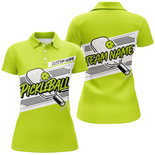 Load image into Gallery viewer, Personalized Women's Pickleball Polo Shirts, Pickleball Tournament Shirts For Team | Green IPHW6705