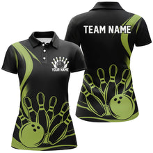 Load image into Gallery viewer, Custom Vintage Ladies Bowling Shirts, Classic Bowling Team Shirts Bowling Jerseys | Green IPHW7272