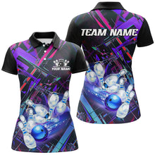 Load image into Gallery viewer, Custom Colorful Bowling League Shirts For Women, Bowling Tournament Team Jerseys IPHW6719