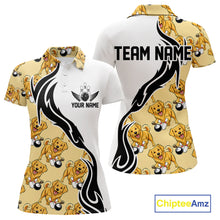 Load image into Gallery viewer, Custom Funny Golden Retriever Dog Women Bowling Team Shirt, Dog Lovers Bowling Uniform IPHW10321