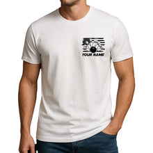 Load image into Gallery viewer, Custom American Flag US Bowling T-Shirts For Men, Patriotic Bowling Shirt IPHW9053