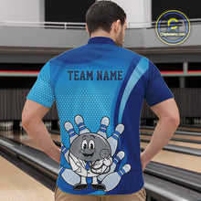 Load image into Gallery viewer, Custom Blue Doctor Bowling Quarter-Zip Shirts For Men, Funny Doctor Bowling Jerseys IPHW9235