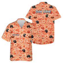 Load image into Gallery viewer, Custom Tropical Plants And Flamingo Hawaiian Bowling Shirt For Men And Women IPHW10855