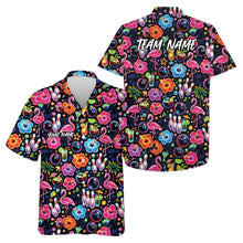 Load image into Gallery viewer, Custom Colorful Tropical Plants And Flamingo Hawaiian Bowling Shirt For Men And Women IPHW10859