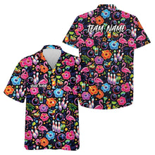 Load image into Gallery viewer, Custom Colorful Tropical Plants And Flamingo Hawaiian Bowling Shirt For Men And Women IPHW10859
