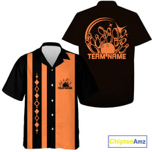 Load image into Gallery viewer, Custom Classic Vintage Bowling Team Shirts, 50S Retro Bowling Button Up ShirtIPHW10870