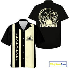 Load image into Gallery viewer, Custom Classic Vintage Bowling Team Shirts, 50S Retro Bowling Button Up ShirtIPHW10870