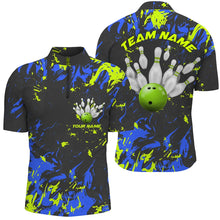 Load image into Gallery viewer, Custom Bowling Jerseys For Men, Personalized Bowling Team Shirts Bowling Pin And Ball IPHW5183