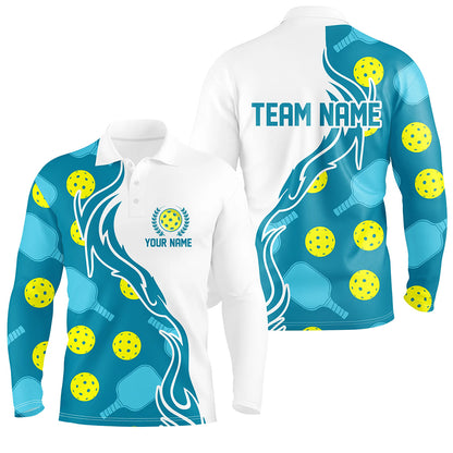 Custom Men's Pickleball Polo Shirts With Team Name, Outdoor Pickleball Outfits For Players IPHW5196