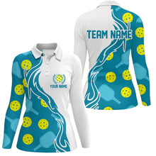 Load image into Gallery viewer, Custom Women&#39;s Pickleball Polo Shirts With Team Name, Outdoor Pickleball Outfits For Players IPHW5196