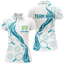Load image into Gallery viewer, Custom Women's Pickleball Polo Shirts With Team Name, Outdoor Pickleball Outfits For Players IPHW5197