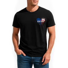 Load image into Gallery viewer, Custom Bowling T-Shirts For Men, Dripping American Flag Heart Patriotic Design IPHW9070