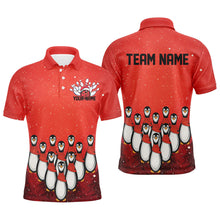 Load image into Gallery viewer, Custom Christmas Bowling Shirts For Men, Funny Penguin Bowling Pins Bowling Team Outfit IPHW7869