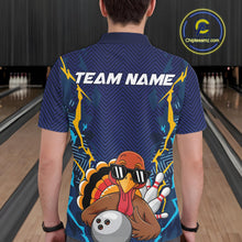 Load image into Gallery viewer, Custom Funny Turkey Bowling Team Shirts For Men, Thanksgiving Bowling Uniform Bowler Outfit IPHW7872