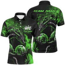 Load image into Gallery viewer, Custom Multi-Color Dragon Bowling Team Polo And Quarter-Zip Shirts For Men, Women, Kids IPHW5874