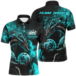 Custom Multi-Color Dragon Bowling Team Polo And Quarter-Zip Shirts For Men, Women, Kids IPHW5874