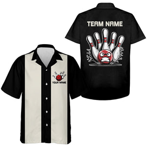 Funny Custom Bowling Vintage Shirts, Retro Bowling Jerseys Hawaiian Bowling Shirts IPHW6766