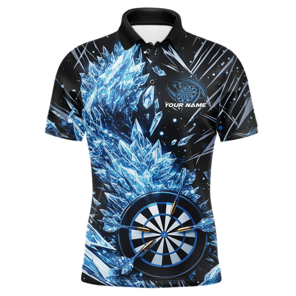 Custom Blue Ice Crystal Dart Jerseys, Ice Dart Team Multi Styles Shirts For Men, Women And Kids IPHW10403