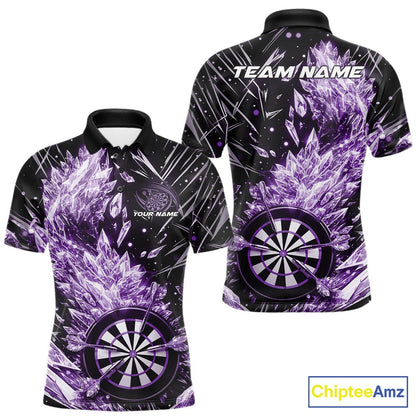 Custom Purple Ice Crystal Dart Jerseys, Ice Dart Team Multi Styles Shirts For Men, Women And Kids IPHW10404