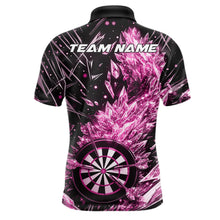 Load image into Gallery viewer, Custom Pink Ice Crystal Dart Jerseys, Ice Dart Team Multi Styles Shirts For Men, Women And Kids IPHW10405