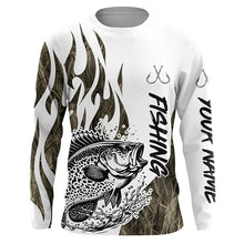 Load image into Gallery viewer, Crappie Fishing Camo Tattoo Custom Long Sleeve Fishing Shirts, Crappie Tournament Fishing Shirt IPHW6037