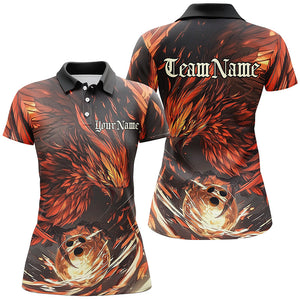 Custom Phoenix Bowling Shirts For Women, Phoenix Bowling Team Jerseys Team Outfits IPHW7664